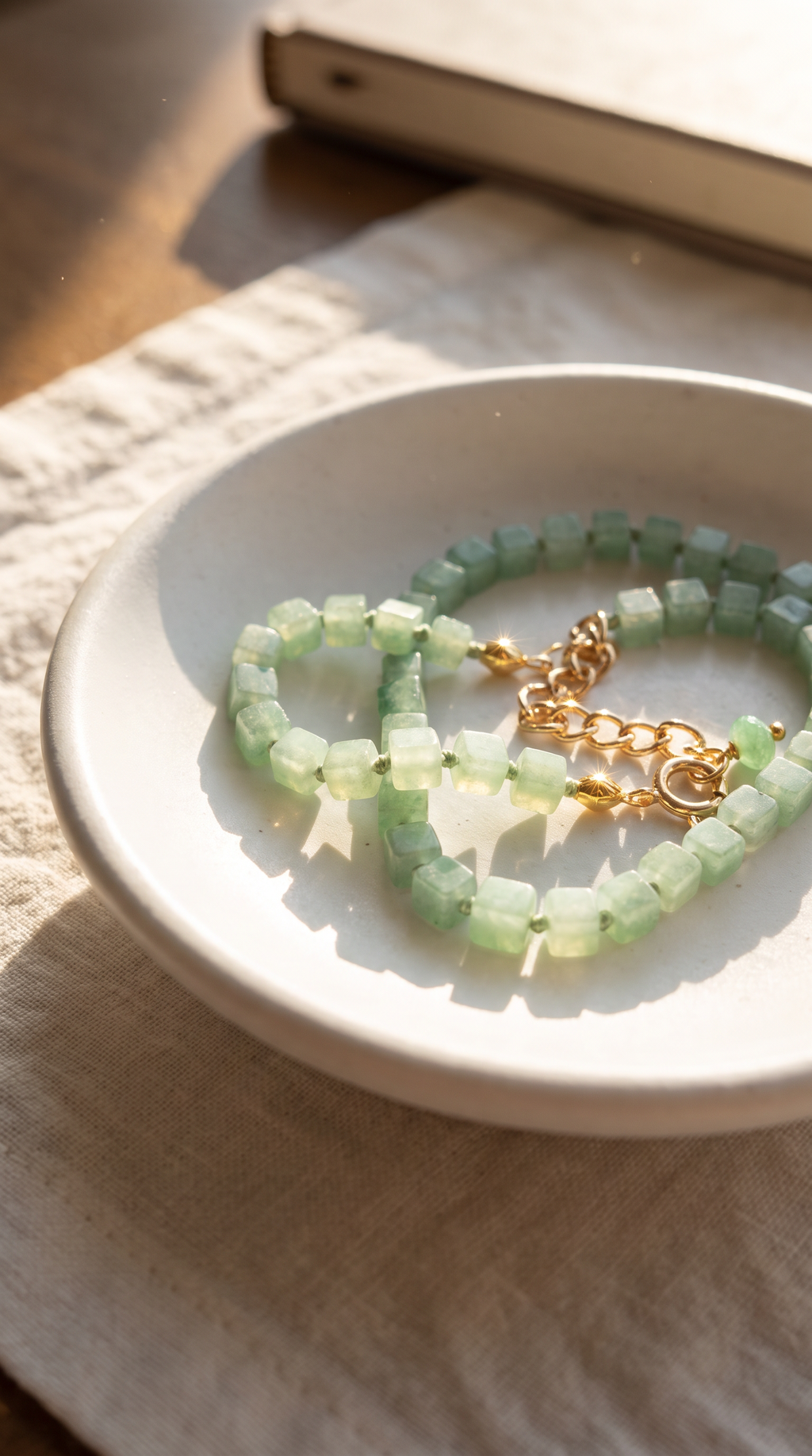 Green Aventurine Heart Chakra Necklace