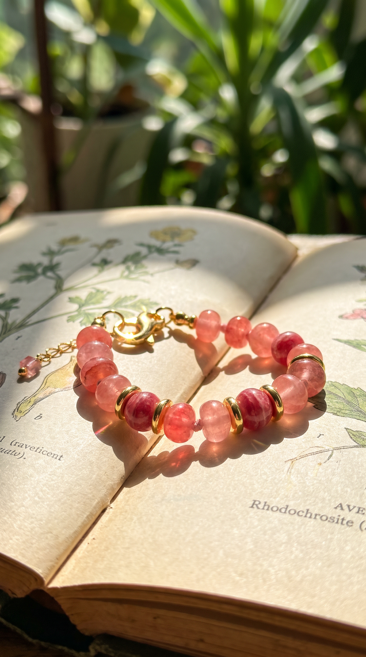 Rhodochrosite & Pink Aventurine Bracelet