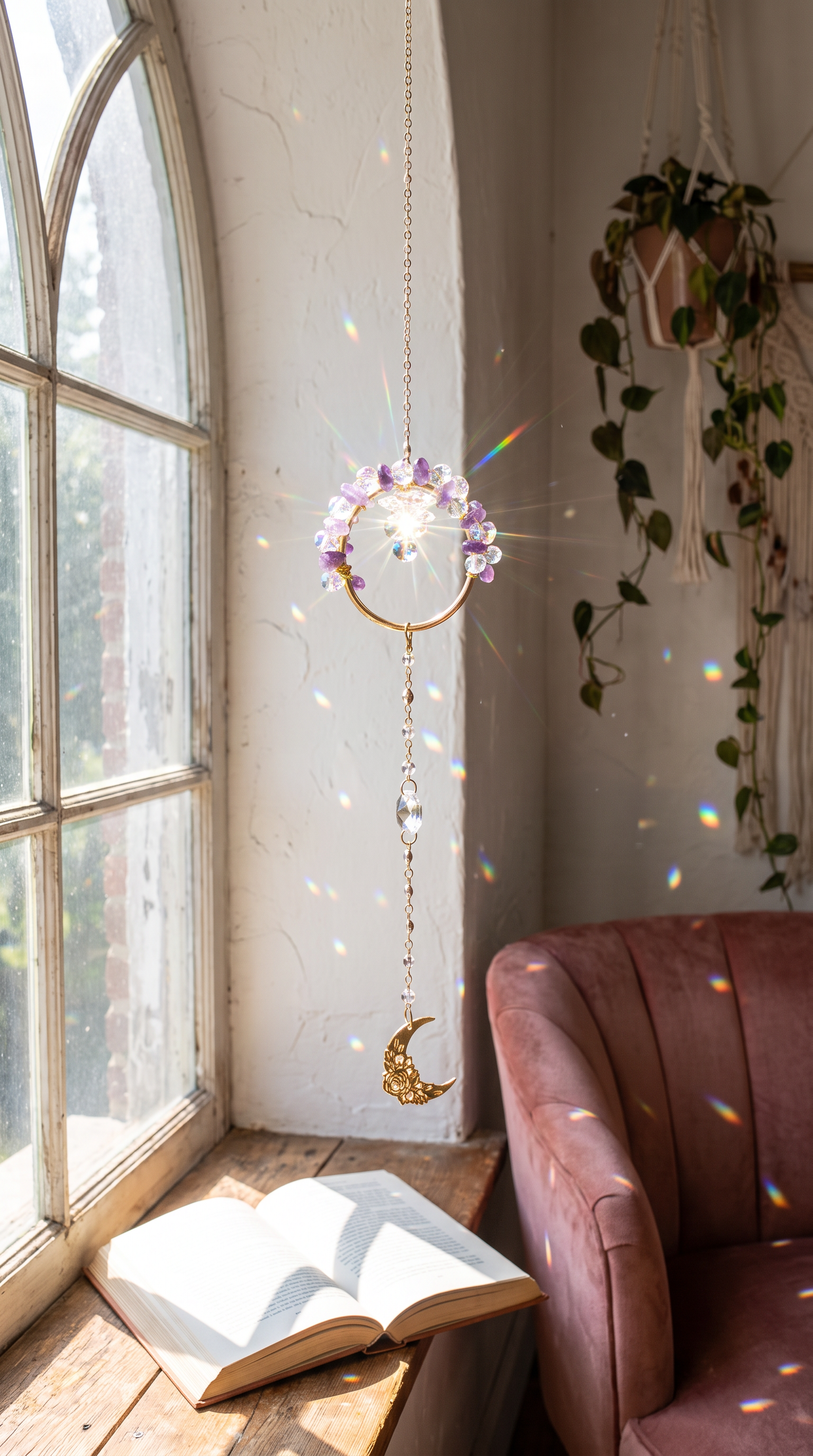 Wishing Moon Suncatcher