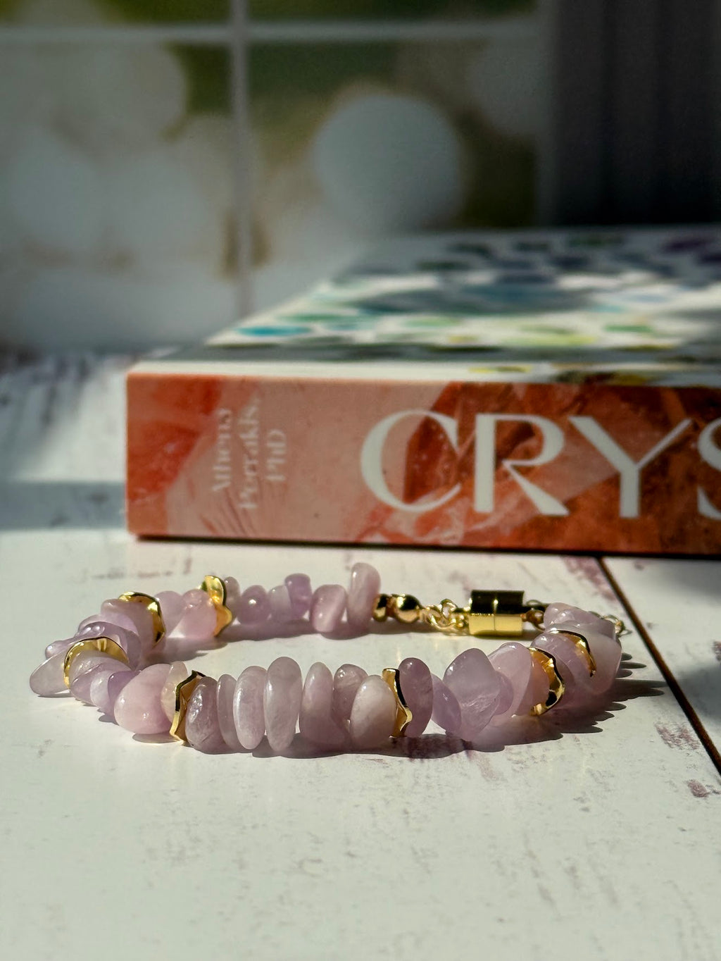 Soft Heart Bracelet – Kunzite & Gold