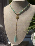 Where the River Begins – Amazonite Lariat Necklace