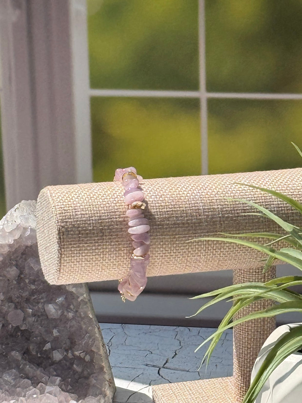 Soft Heart Bracelet – Kunzite & Gold