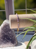 Quiet Mind Bracelet – Lepidolite & Gold