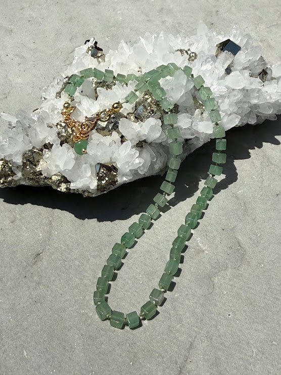 Green Aventurine Heart Chakra Necklace