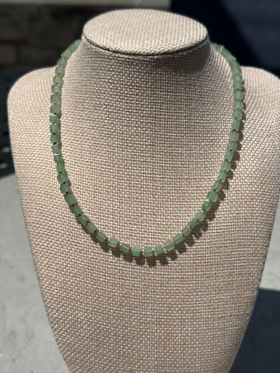 Green Aventurine Heart Chakra Necklace