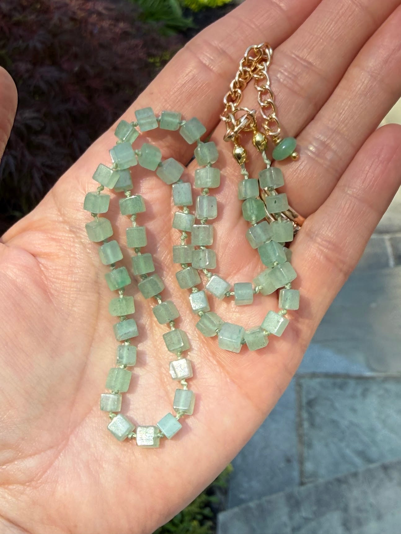 Green Aventurine Heart Chakra Necklace