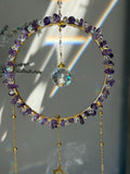 Amethyst Crystal Round Suncatcher