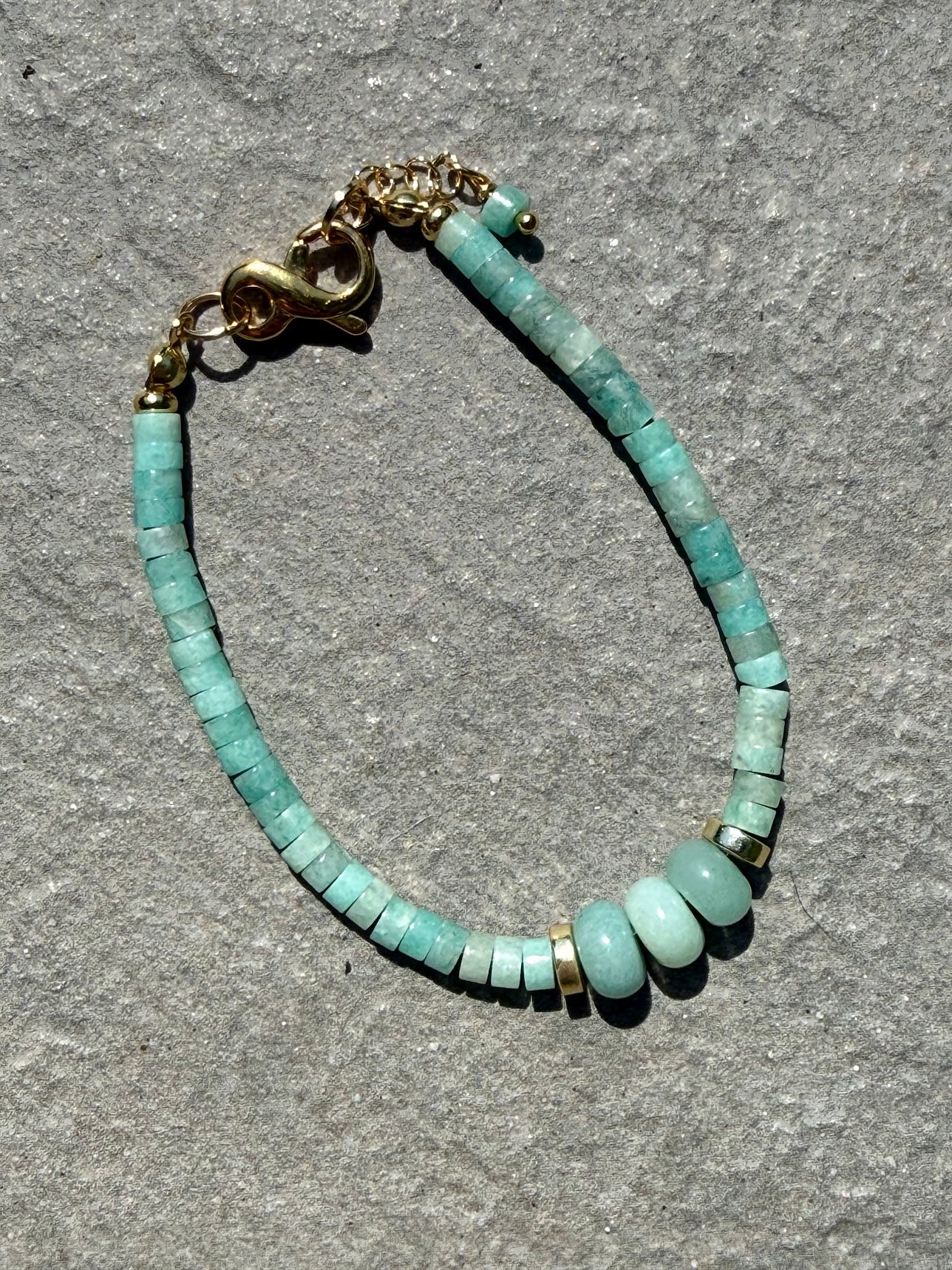 Amazonite Heishi Bracelet