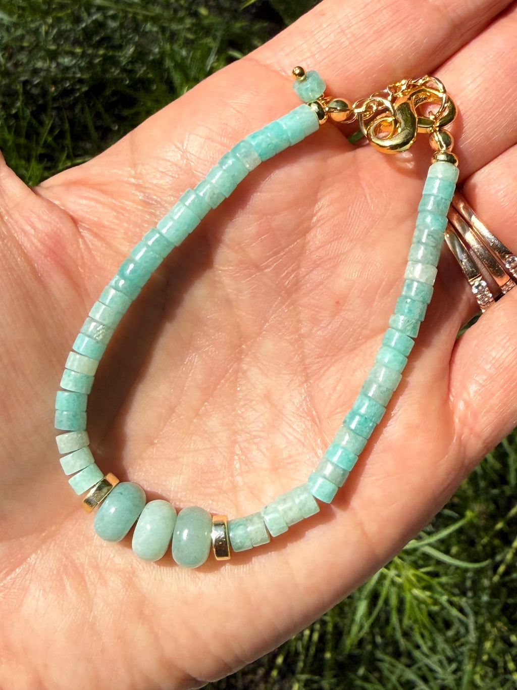 Amazonite Heishi Bracelet