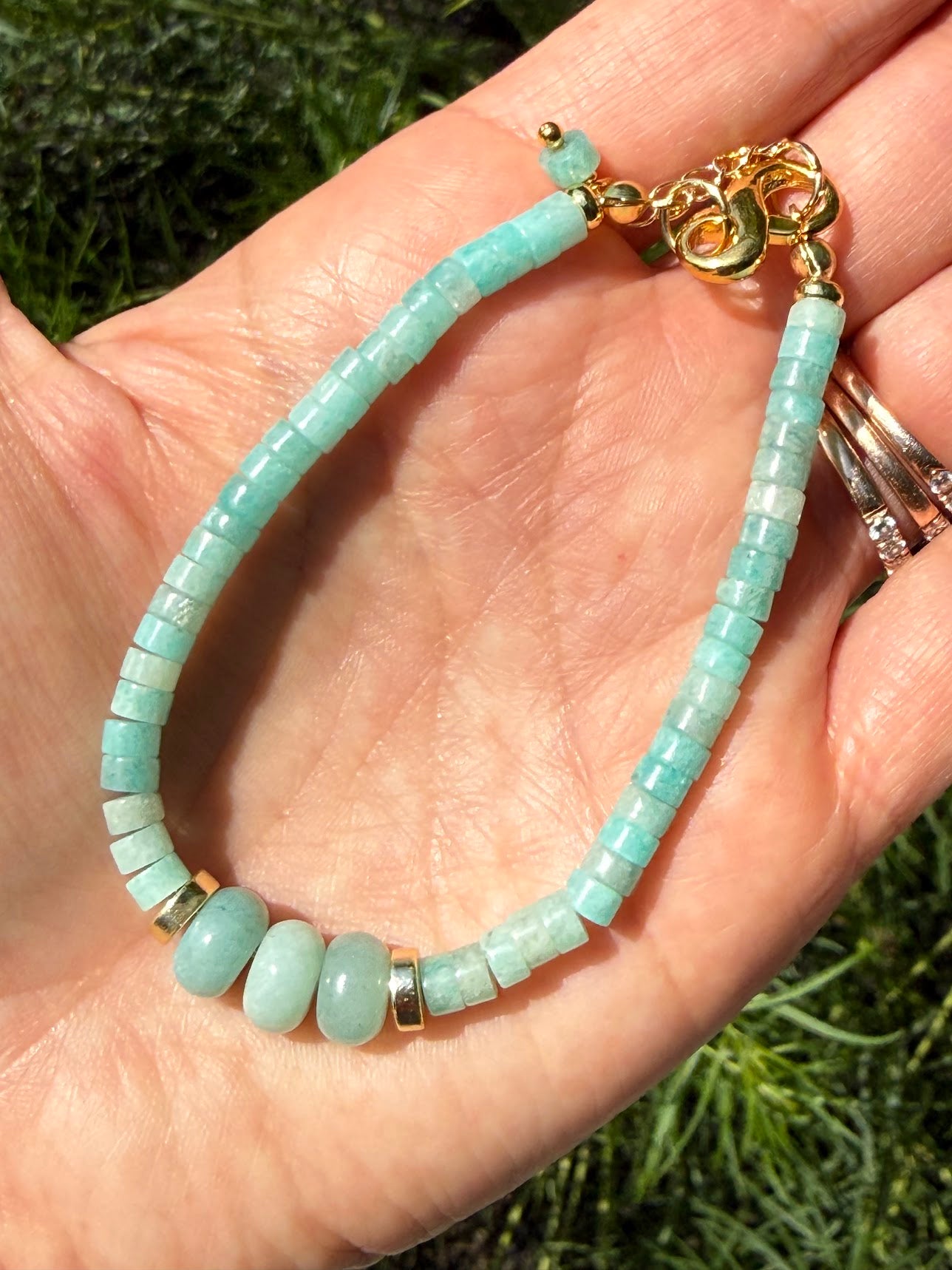 Amazonite Heishi Bracelet