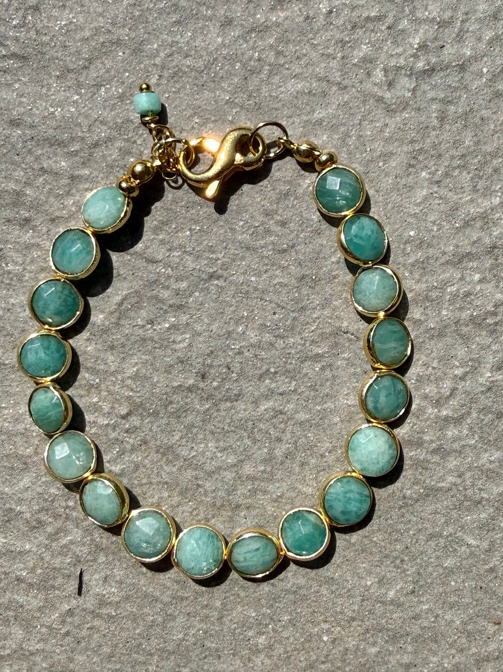 Amazonite Coins Bracelet