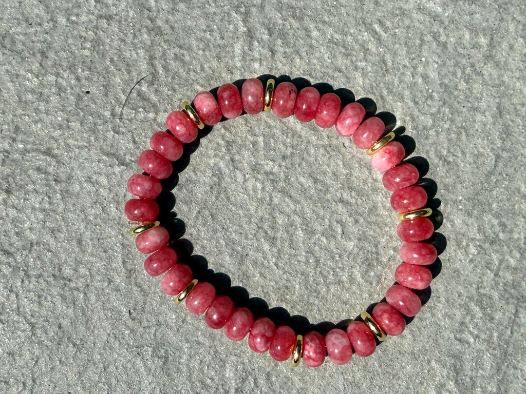 Rhodochrosite Stretch Bracelet