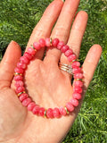 Rhodochrosite Stretch Bracelet