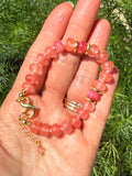 Rhodochrosite & Pink Aventurine Bracelet