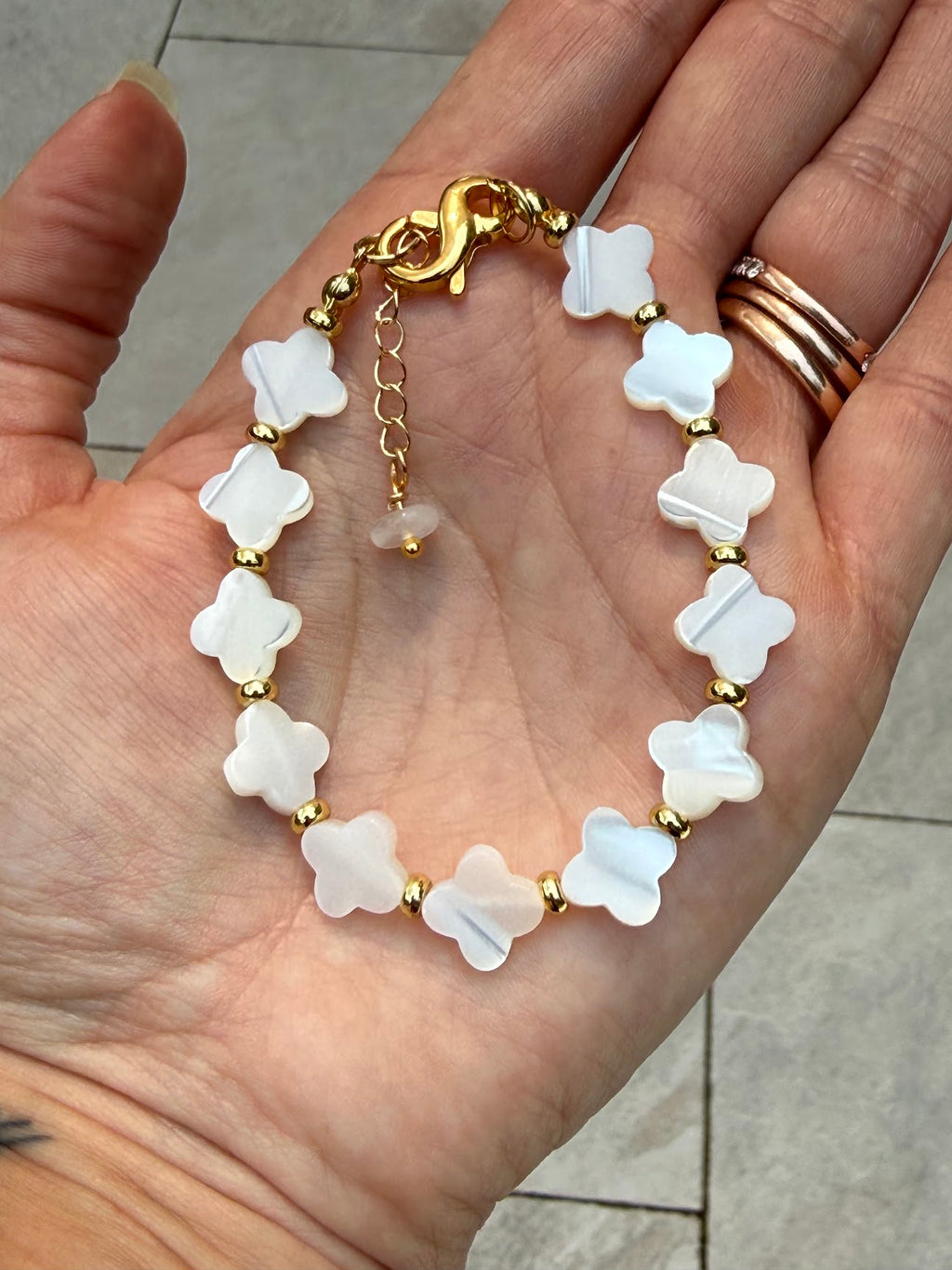 Softness is not Weakness – Mother of Pearl Bracelet