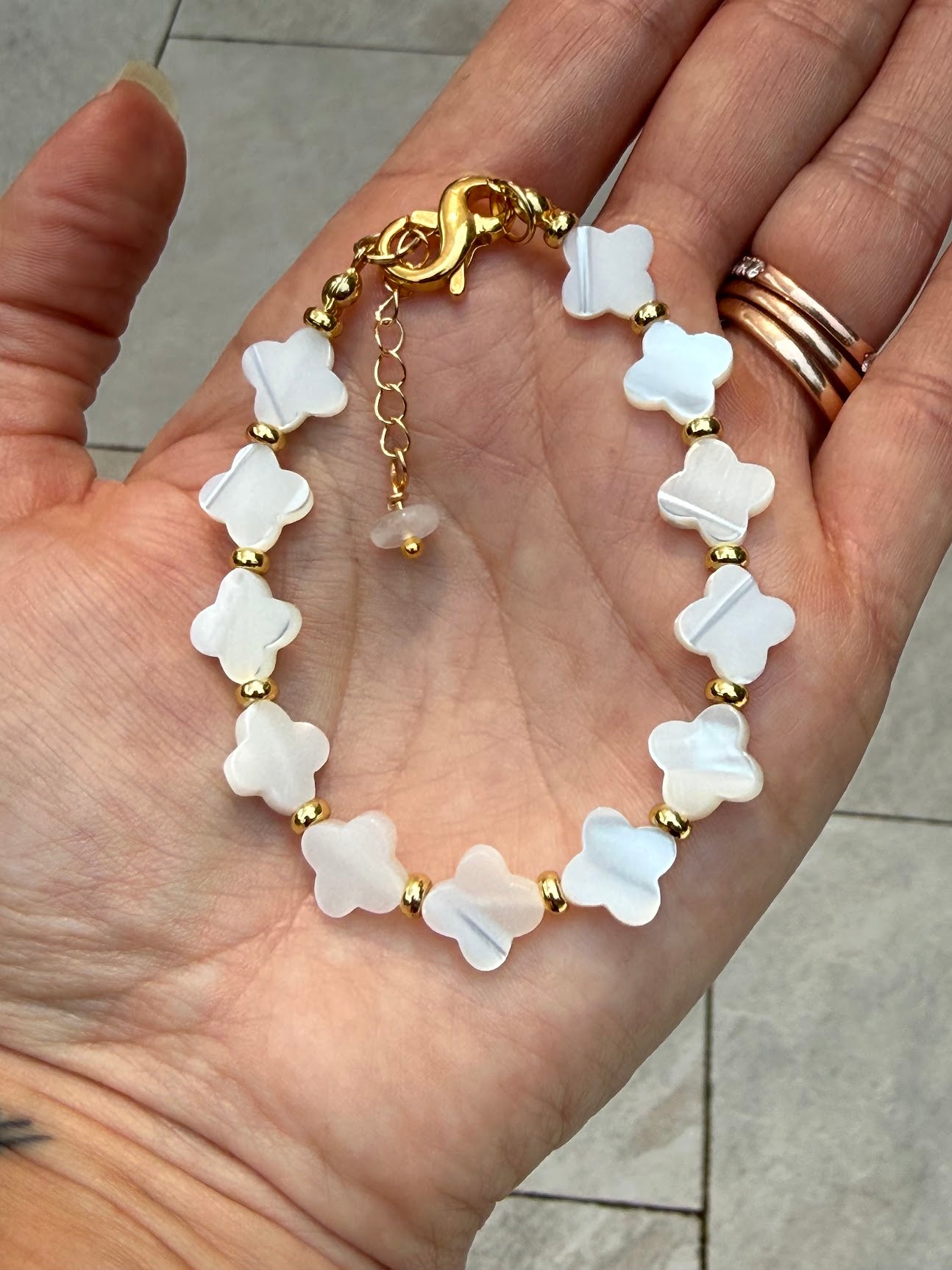 Softness is not Weakness – Mother of Pearl Bracelet