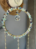Fluorite & Crystal Round Suncatcher