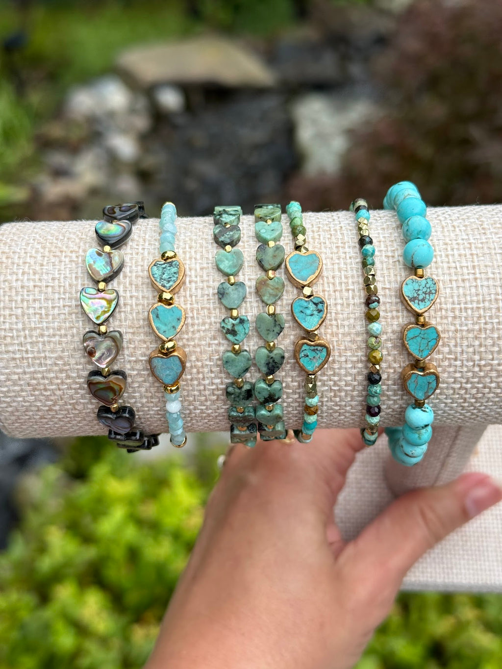 Desert Sky Abalone Heart Bracelet