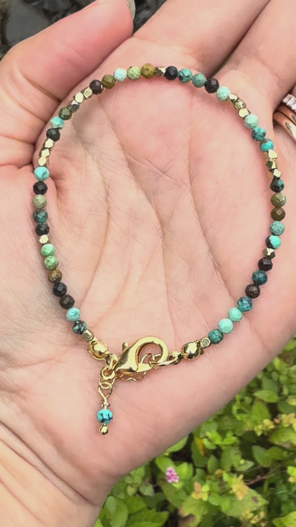 Faceted Turquoise Bracelet